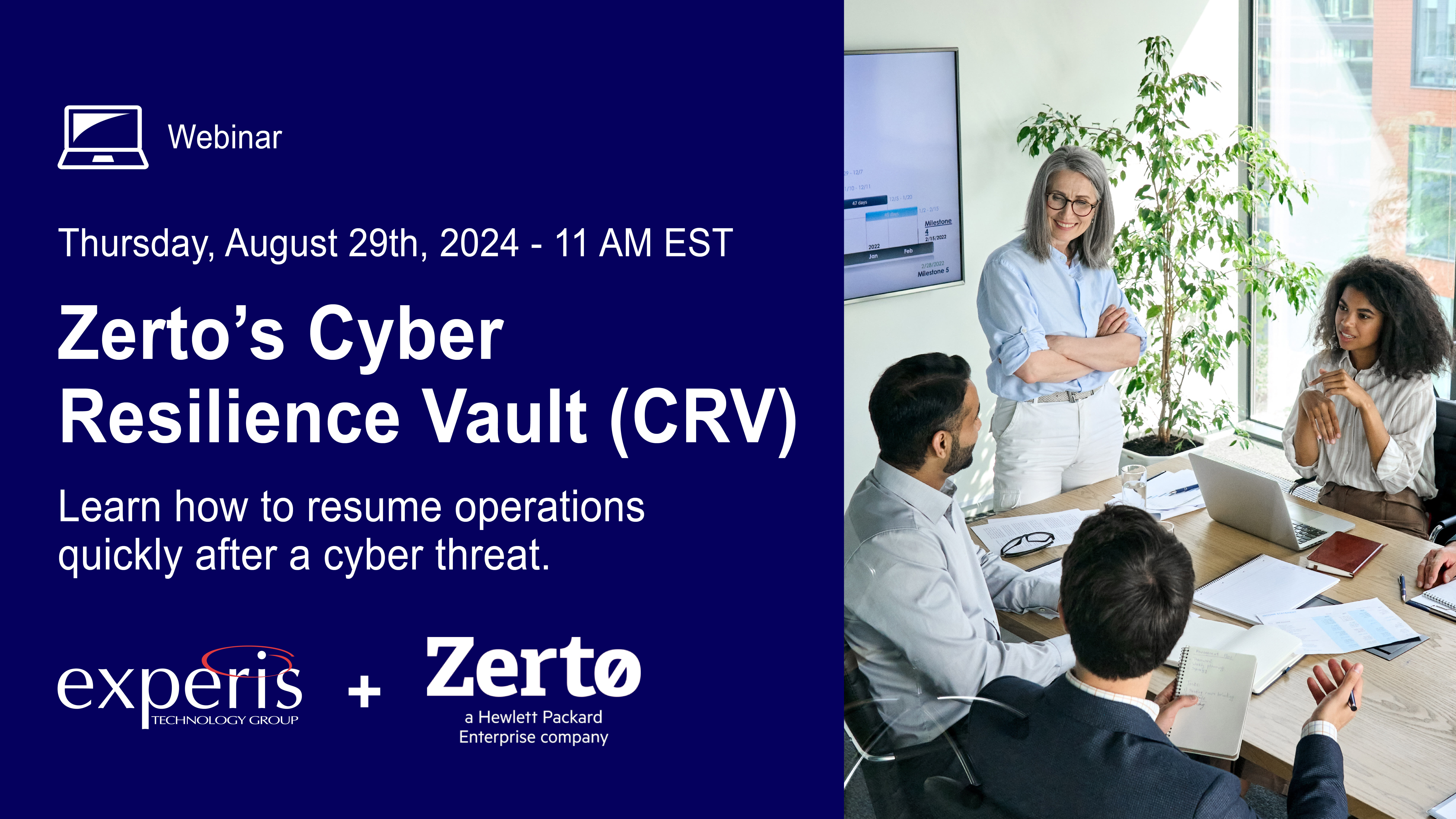 Zerto's Cyber Resilience Vault Webinar